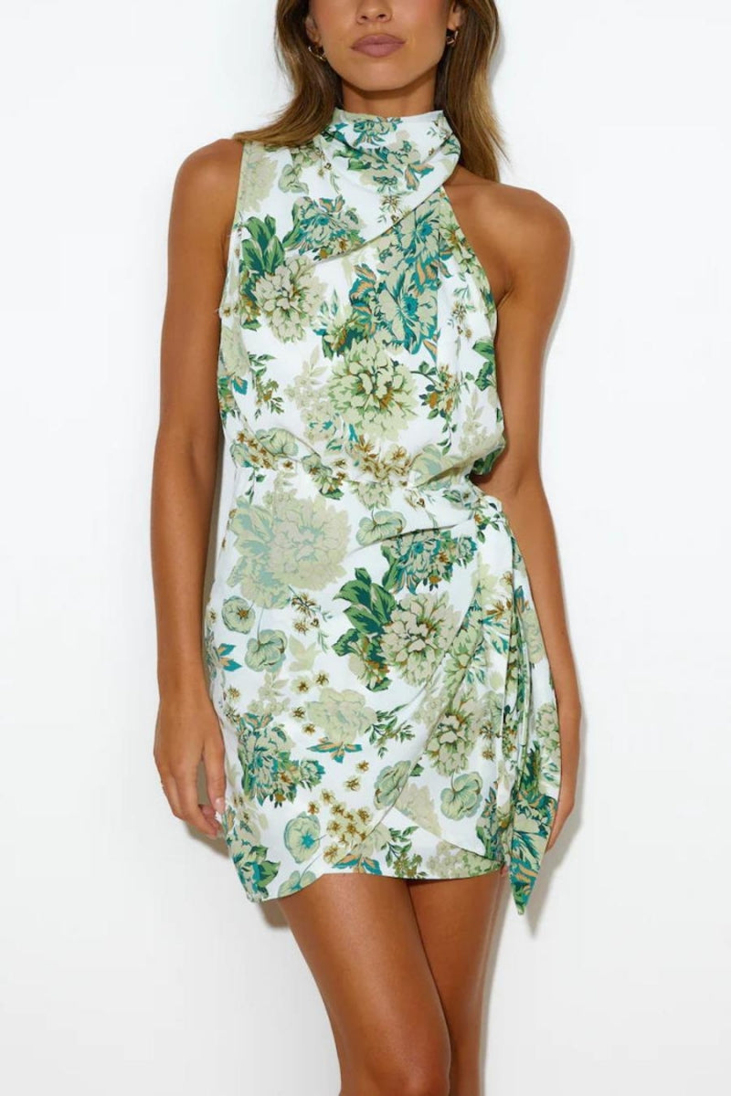 Florale Green Dress